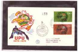 FDC4713   -   SAN MARINO  9,10,74   /   FDC   CENTENARIO  U.P.U. - UPU (Union Postale Universelle)