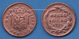 ITALY LOMBARDY 1777 COPPER  MEZZO SOLDO VERY GOOD- FINE CONDITION PLEASE SEE SCAN - Lombardije-Venetië