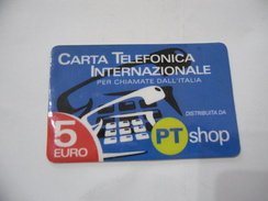 CARTA TELEFONICA PHONE CARD  PT SHOP. - Sonstige – Europa