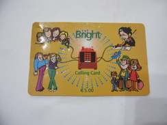 CARTA TELEFONICA PHONE CARD  BRIGHT. - Autres - Europe