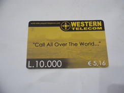 CARTA TELEFONICA PHONE CARD WESTERN TELECOM. - Sonstige – Europa