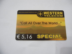 CARTA TELEFONICA PHONE CARD WESTERN TELECOM. - Autres - Europe