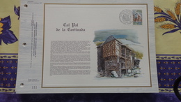 Andorra. Feuillet CEF  Cal Pal De La Cortinada - Brieven En Documenten