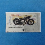 SPAGNA ESPANA FRANCOBOLLO USATO STAMP USED AUTOMATICO FRAMA ATM MOTO SANGLAS 350/1 1948 - Officials
