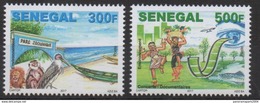 Sénégal 2017 Mi. ? Environnement Umweltschutz Fauna Faune Lion Monkey Bird Vogel Oiseau Movie Cinema Fish Poisson - Sénégal (1960-...)