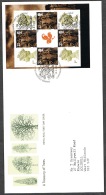 RB 1173 -  GB 2000 Prestige Pane Stamps FDC First Day Cover - Treasury Of Trees - 1991-2000 Dezimalausgaben