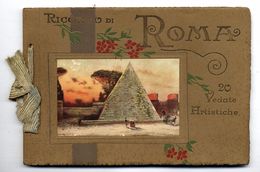 RICORDO DI ROMA  -  20 VEDATE ARTISTICHE  -  TRES BELLES GRAVURES COULEURS - Collectors Manuals