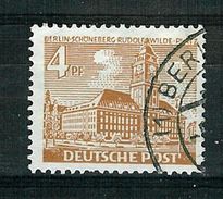 Berlin 1949: Mi.-Nr. 43 II (PM 1): Berliner Bauten,   Gest. - Abarten Und Kuriositäten