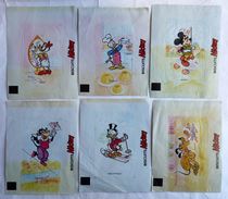 MICKEY TRES RARE EMBALLAGES DE CHOCOLATS MICKEY PICSOU DONALD Chromo Image Lot De 6 - Chromos