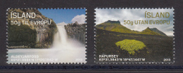 Iceland 2013 MNH Set Of 2 Tourism Aldeyjarfoss, Hafursey - Neufs