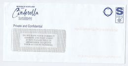 BANK Of Scotland CINDERELLA SCOTTISH BALLET ADVERT COVER   'POSTAGE PAID C9 10015 GB' Ppi Stamp Theatre Banking - Briefe U. Dokumente