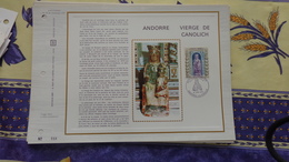Andorra. Feuillet CEF  Vierge De Canolich - Lettres & Documents