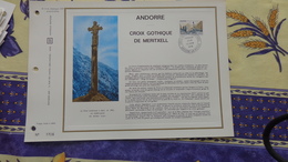 Andorra. Feuillet CEF  Croix Gothique De Meritxell - Covers & Documents