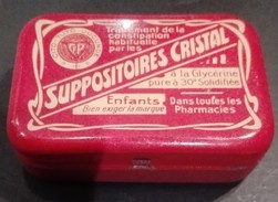 Ancienne Boite Suppositoires Cristal - Bon état - Medisch En Tandheelkundig Materiaal