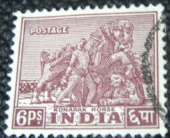 India 1949 Konorak Horse 6p - Used - Used Stamps