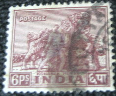 India 1949 Konorak Horse 6p - Used - Used Stamps