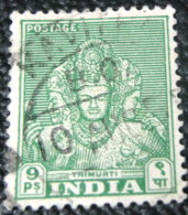 India 1949 Trimurti 9p - Used - Used Stamps