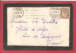 Y&T N°131 TUNIS     Vers    FRANCE  1929 - Storia Postale