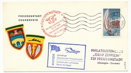 FRANCE - Enveloppe - Jumelage COURBEVOIE / FREUDENSTADT - Liaison Par Lufthansa - 1966 - Primeros Vuelos
