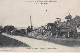 REPRODUCTION . S.A. Des Ets ALBARET à RANTIGNY (60) Matériel De Battage. Pressage . Système Albaret - Landwirtschaftl. Anbau