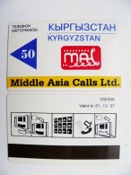 Rare Magnetic Card Carte Karte  From KYRGYZSTAN Kirghizistan Kirgisistan 31.12.97 - Kirguistán