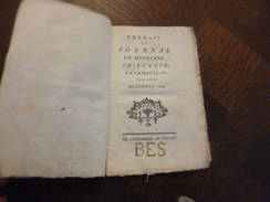 Extrait Journal De Médecine Chirurgie Pharmacie A.Roux 1774 A Propos De L'Inoculation Dans Le Gévaudan Lozère Girard - 1701-1800