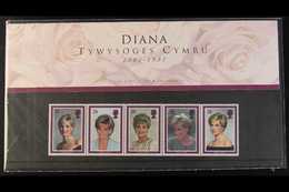 5136 PRINCESS DIANA 1998 Welsh Language Great Britain Presentation Pack Containing Se-tenant Strip SG 2021/25. Lovely Co - Unclassified