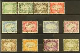 5155 1937 Dhow Set Complete, SG 1/12, Very Fine Cds Used, Most With First Day Cancels (12 Stamps) For More Images, Pleas - Aden (1854-1963)