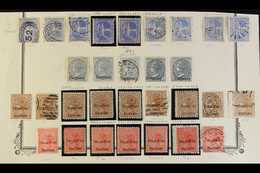 5228 NEW SOUTH WALES 1890 - 1891 SPECIALIZED Group Of Mint & Used Stamps Displaying A Range Of Perf Gauges & A Couple Of - Other & Unclassified