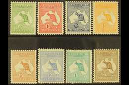 5263 1913 Kangaroo First Watermark Values To 2s Brown Missing The 2d, 3d & 9d Values, SG 1 - 12, Mint With Lovely Fresh  - Other & Unclassified