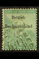 5413 1885-7 1s Green, "British Bechuanaland" Ovpt On Cape, SG 8, Good To Fine Used. For More Images, Please Visit Http:/ - Other & Unclassified