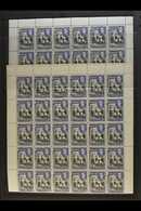 5467 1938-48 KGVI COMPLETE NHM SHEETS OF 60. 3d Black & Deep Blue Shades, SG 114a, Complete Sheets Of 60 Stamps (6 X 10) - Bermuda