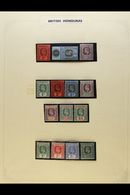 5505 1902-1951 COMPREHENSIVE FINE MINT COLLECTION In Hingeless Mounts On Leaves, ALL DIFFERENT, Inc 1902-04 Set (ex 1c), - British Honduras (...-1970)