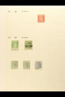 5533 1866-1952 MINT & USED COLLECTION On Leaves, Inc 1866 6d Mint, 1867-70 1d (x2, One Used), 1883-84 ½d & 2½d Used, 191 - British Virgin Islands