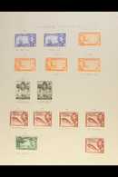 5716 1938-49 SPECIALIZED COLLECTION. A Very Fine Mint Collection On 6 Album Pages, Most Stamps Being From The 1938-48 Pi - Cayman Islands