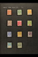 5724 1903-1952 ATTRACTIVE FINE MINT COLLECTION In Hingeless Mounts On Leaves, ALL DIFFERENT, Inc 1903-05 Set To 75c, Plu - Ceylon (...-1947)