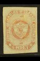 5777 1859 1p Rose On Bluish Paper Granadine Confederation, Scott 8 (see Note After SG 6), Very Fine Unused No Gum, Four  - Colombia