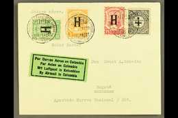 5829 SCADTA 1929 (14 Jan) Cover From Netherlands Addressed To Bogota, Bearing Colombia 4c And SCADTA 1923 5c, 10c & 15c  - Colombia