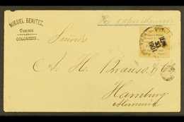 5834 TUMACO 1901 Cover To Hamburg Franked Vertical Pair Of 5c Provisionals Issued By The Postmaster Manuel E. Jiminez.Ti - Colombia