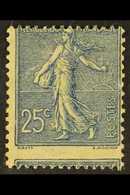 6065 1903 25c Blue Sower DOUBLE PRINTED ONE ON REVERSE 'impression Recto Et Verso' Variety, Maury 132h, Fine Mint, Very  - Other & Unclassified
