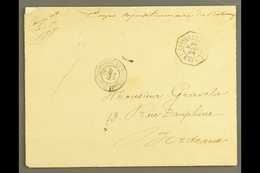 6092 BENIN 1892 Cover To Bordeaux, France With M/s "Corps Expeditionnaire Du Dahomey" With "Correspce Militaire Porto No - Other & Unclassified