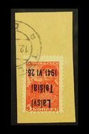 6275 TELSIAI (TELSCHEN) 1941 5k Scarlet "Laisvi Telsiai" Local Overprint Type III With INVERTED OVERPRINT Variety, Miche - Other & Unclassified