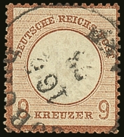 6279 1872 9k Chestnut Large Shield, Michel 27a, SG 27, Fine Used With Light Cds Cancel, Fresh Colour. For More Images, P - Other & Unclassified