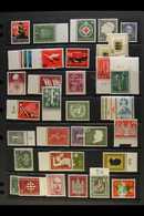 6300 1953-56 NHM ALL DIFFERENT COLLECTION Neatly Presented On Stock Pages. Includes 1953 Road Safety, Museum, Red Cross, - Other & Unclassified