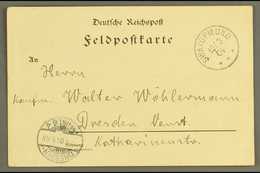 6306 SOUTH WEST AFRICA 1904 (10 Mar) Printed Feldpost Card To Germany Showing Very Fine "SWAKOPMUND" Cds Postmark With D - Other & Unclassified