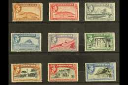 6346 1938-51 A Complete Set Of All The Perf 14 Printings With 1d Yellow-brown, 1½d Carmine, 2d Grey, And 3d Light Blue,  - Gibraltar