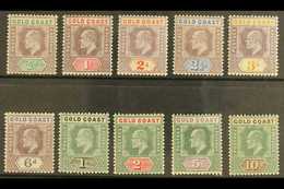 6366 1902 Definitive Set Complete To 10s, SG 38/47, Very Fine Mint. (10 Stamps) For More Images, Please Visit Http://www - Gold Coast (...-1957)