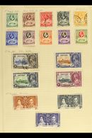 6375 1928-54 ALL DIFFERENT Mint Or Used Collection On Old Album Pages, Includes 1928 Set With 3d To 5s Mint, 1935 Jubile - Gold Coast (...-1957)