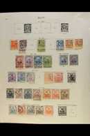 6435 1882-1935 OLD COLLECTION On Pages, Mint & Used Stamps, Inc Various Surcharges & Handstamps Etc. (approx 195 Stamps) - Haiti