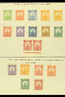 6448 1890 IMPERF PROOFS. A Lovely Collection Of All Different IMPERF PROOFS For The 1890 Arms Issue (Scott 40/50) Printe - Honduras